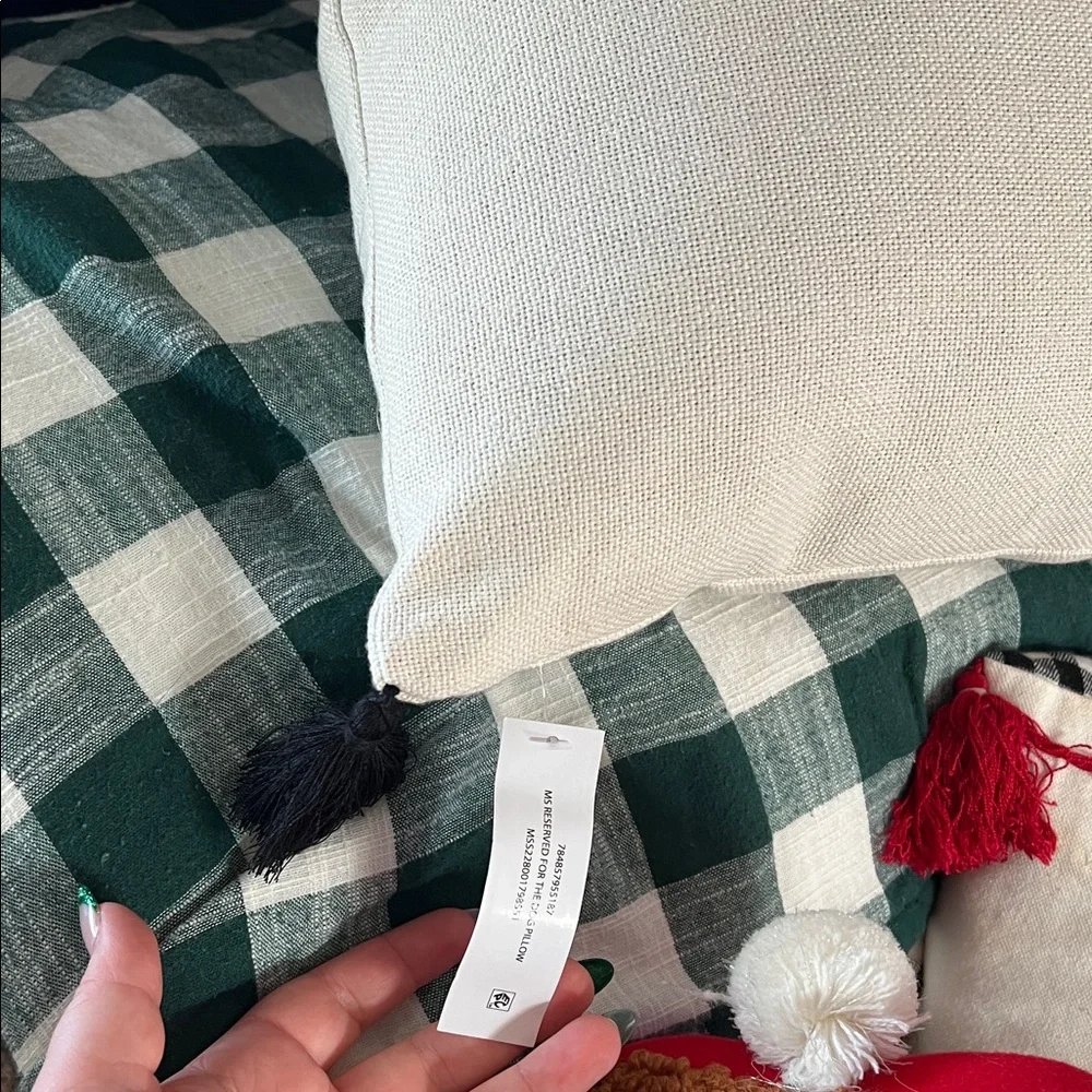 Reserved for the Dog Pillow - Black and White